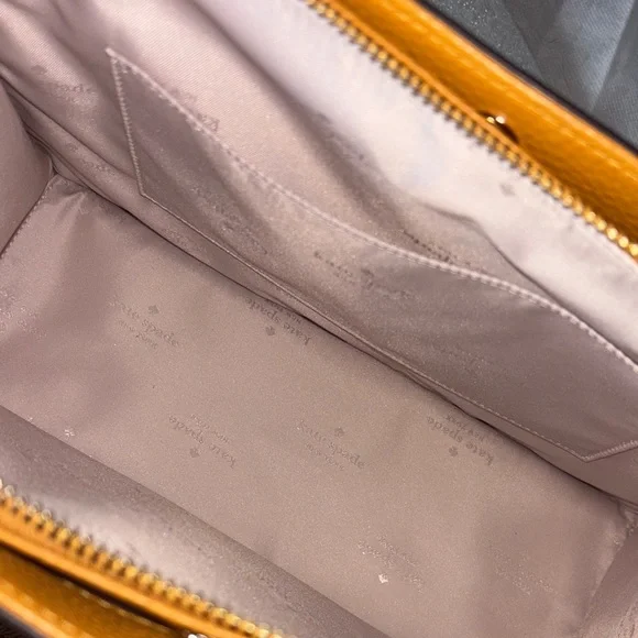 Kate Spade Crossbody Squash Pebbled Leather Purse Bag New With Tag - Picture 10 of 15